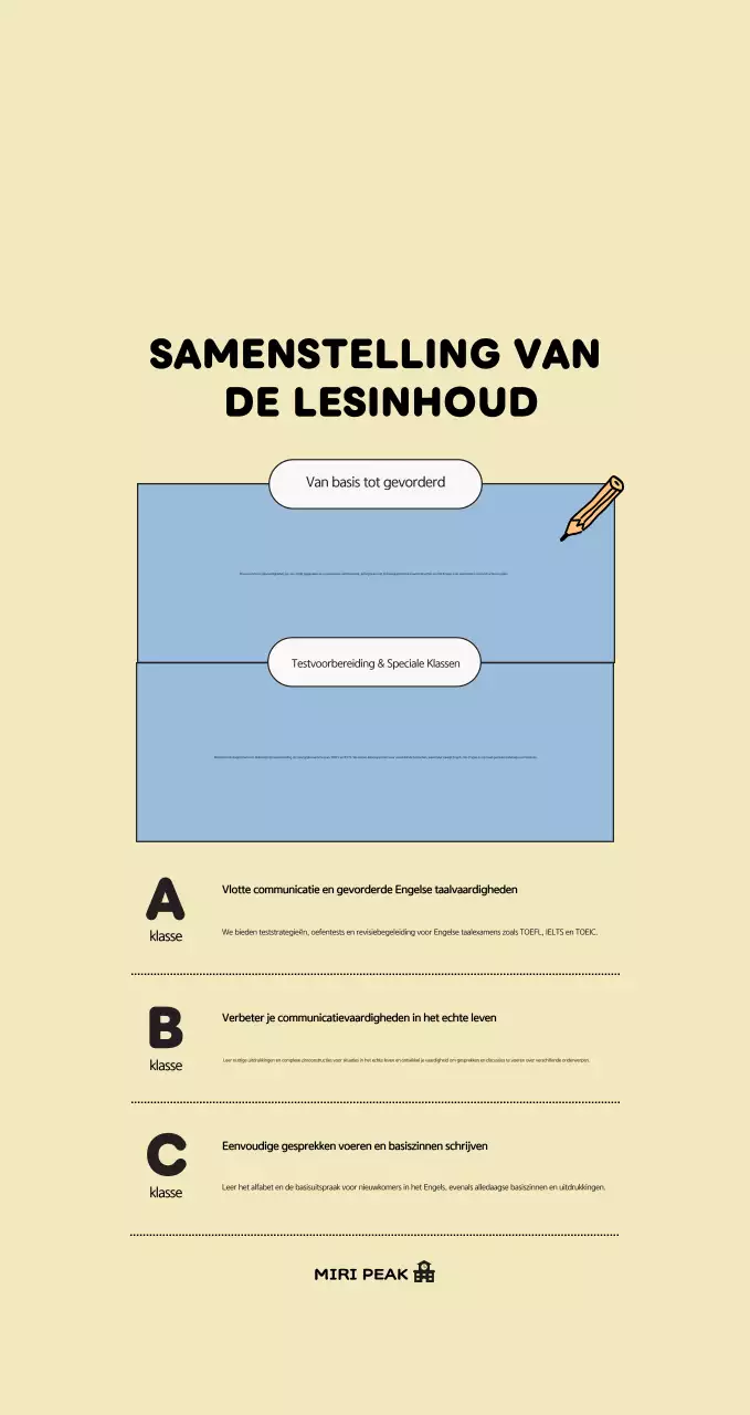 Lichtblauwe eenvoudige poster met leermiddelen