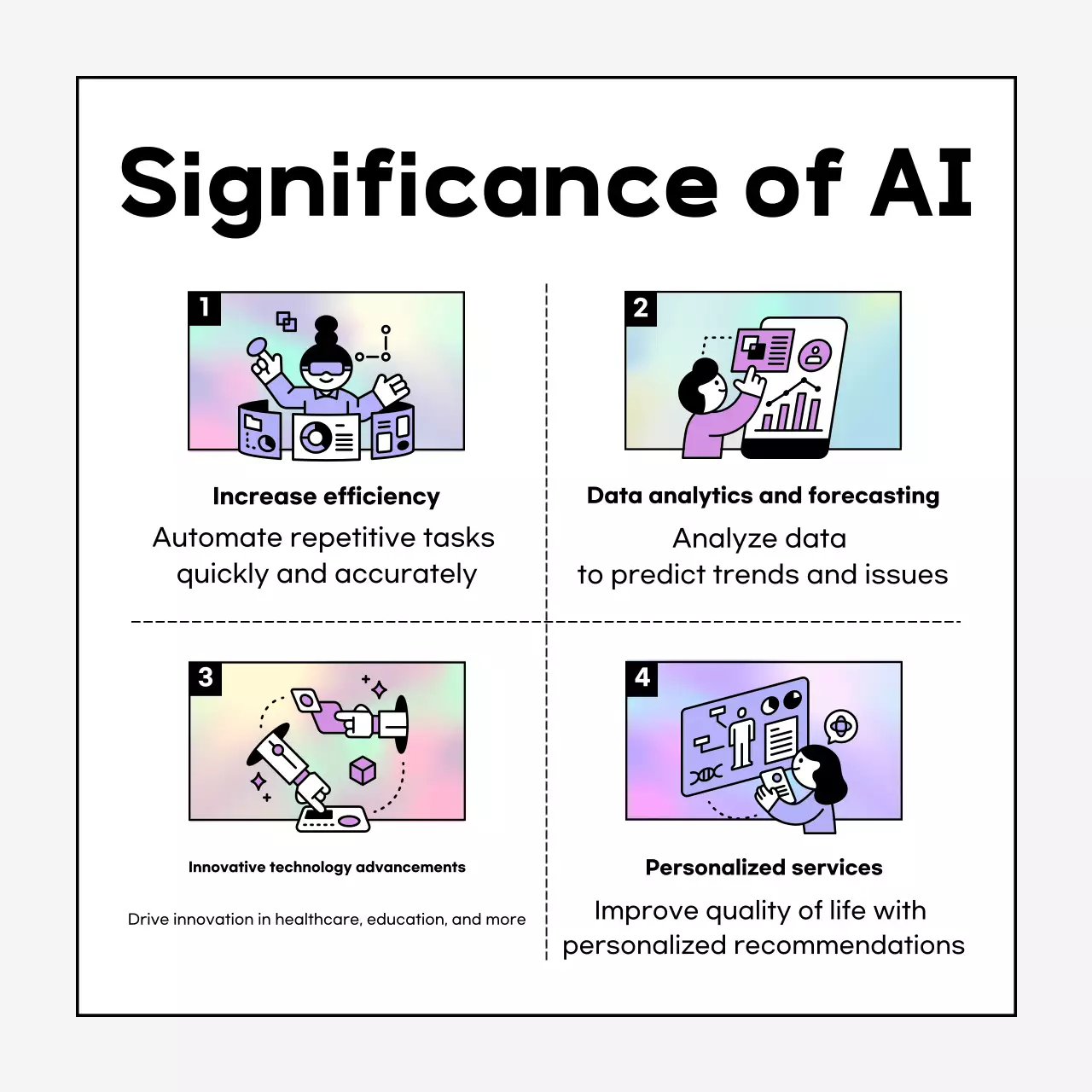 About the modern, mauve-colored AI