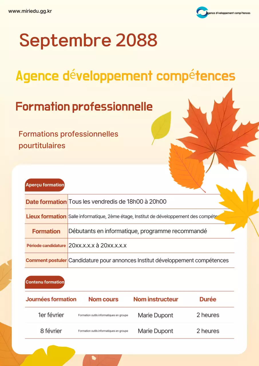 Guide de ressources pour la formation Orange Simple
