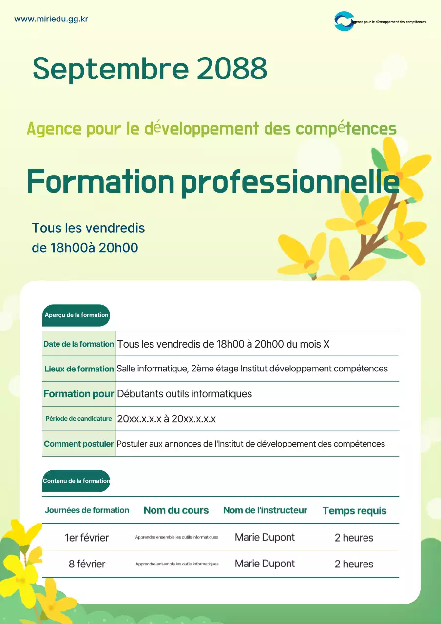 Bilan de la formation au nettoyage annuel