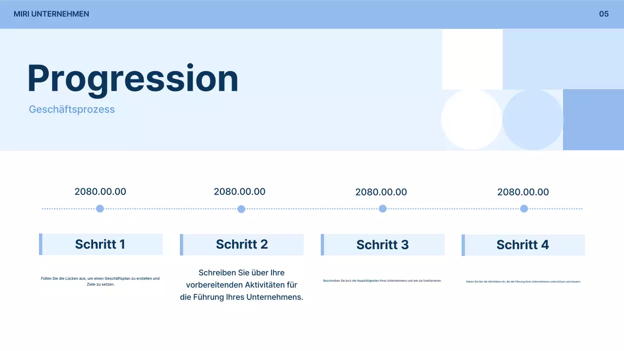 Hellblaues einfaches Antragsformular für Unternehmensbeteiligungen Beschreibung