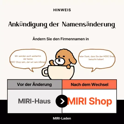 Wie Sie Ihren Beige Simple Firmennamen ändern