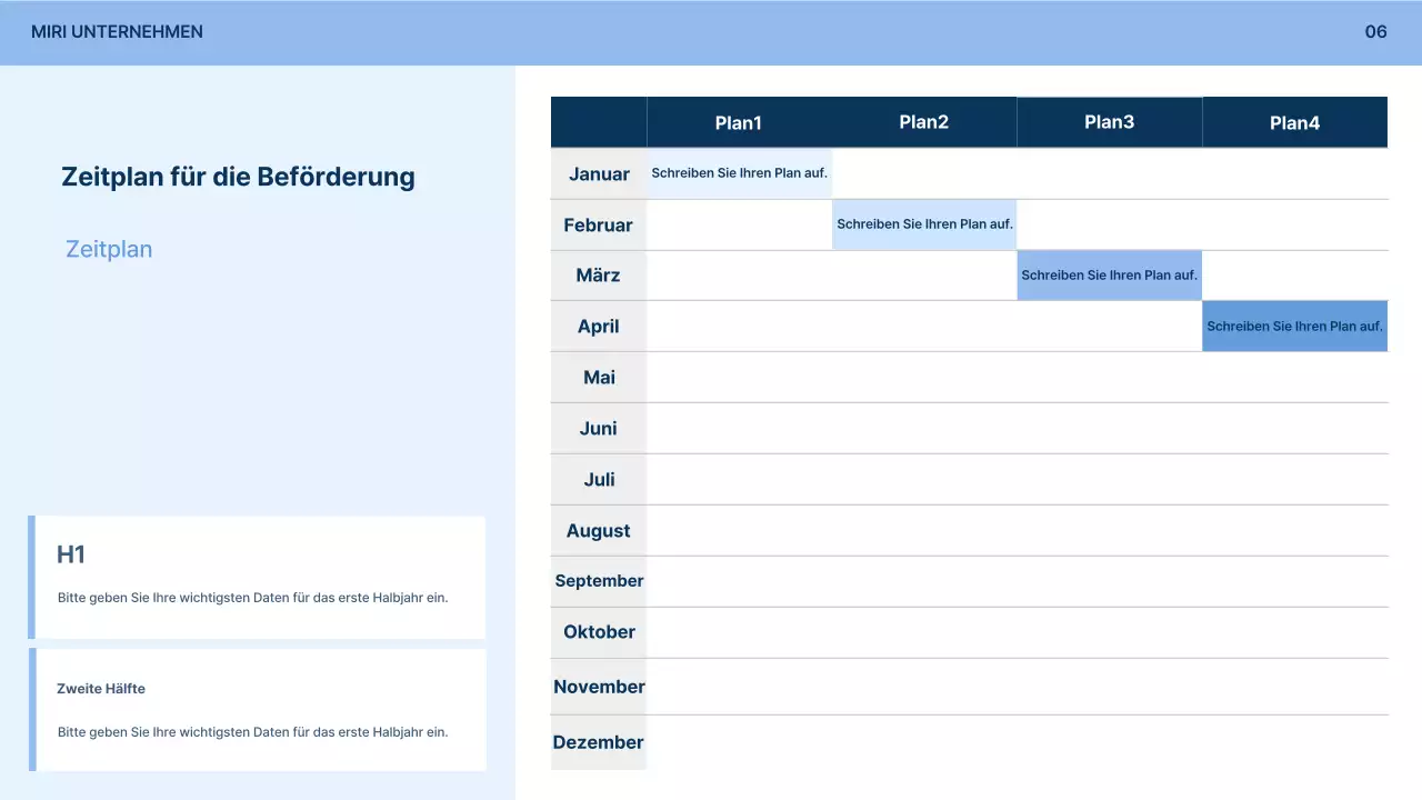Hellblaues einfaches Antragsformular für Unternehmensbeteiligungen Beschreibung
