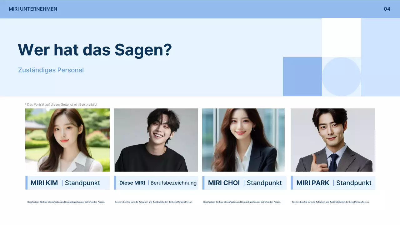 Hellblaues einfaches Antragsformular für Unternehmensbeteiligungen Beschreibung