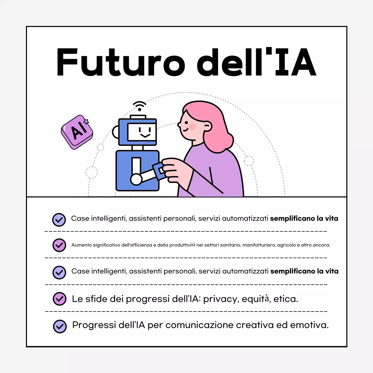 A proposito dell'AI moderna e color malva