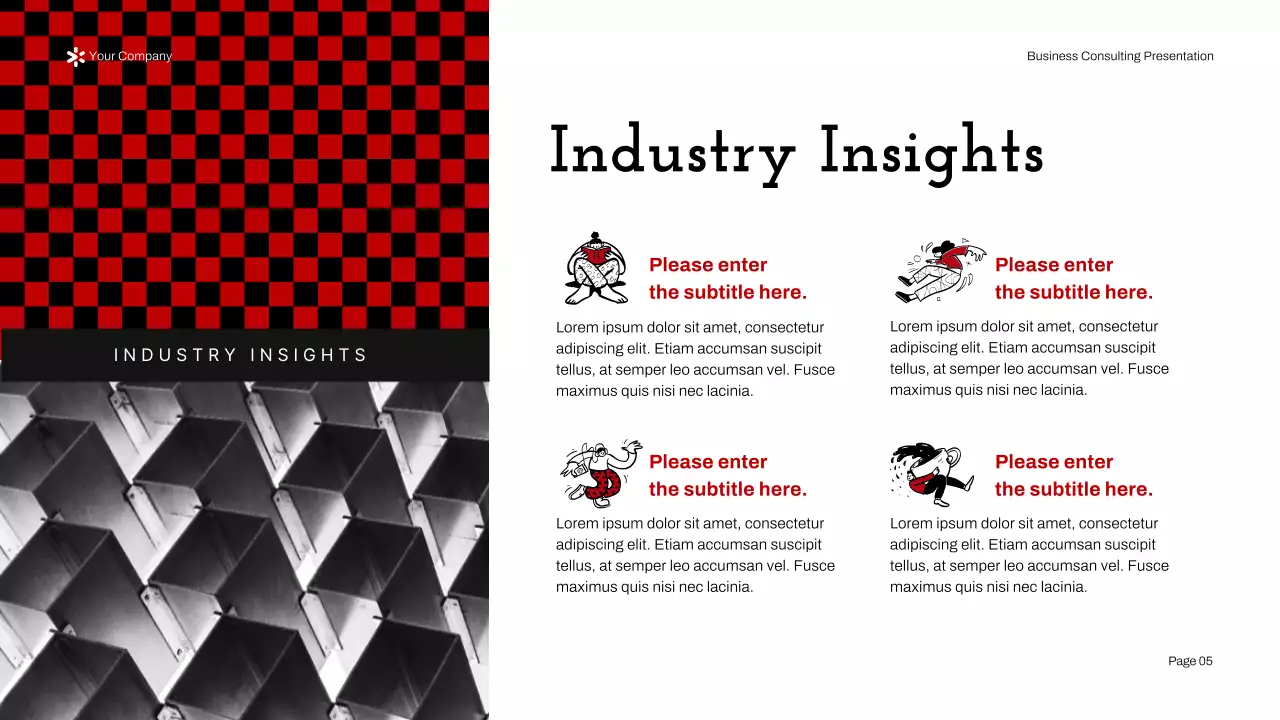 Red Modern Business Consulting Presentation