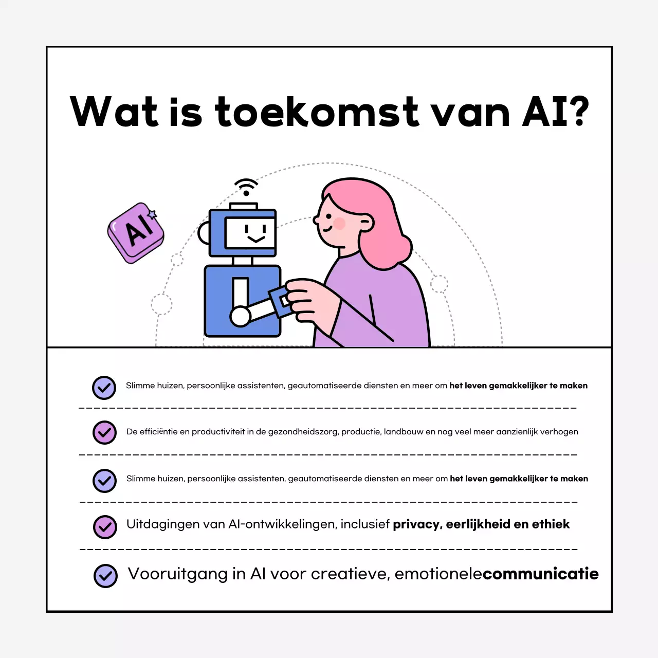 Over de mauve, moderne AI