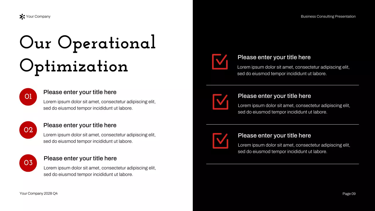 Red Modern Business Consulting Presentation