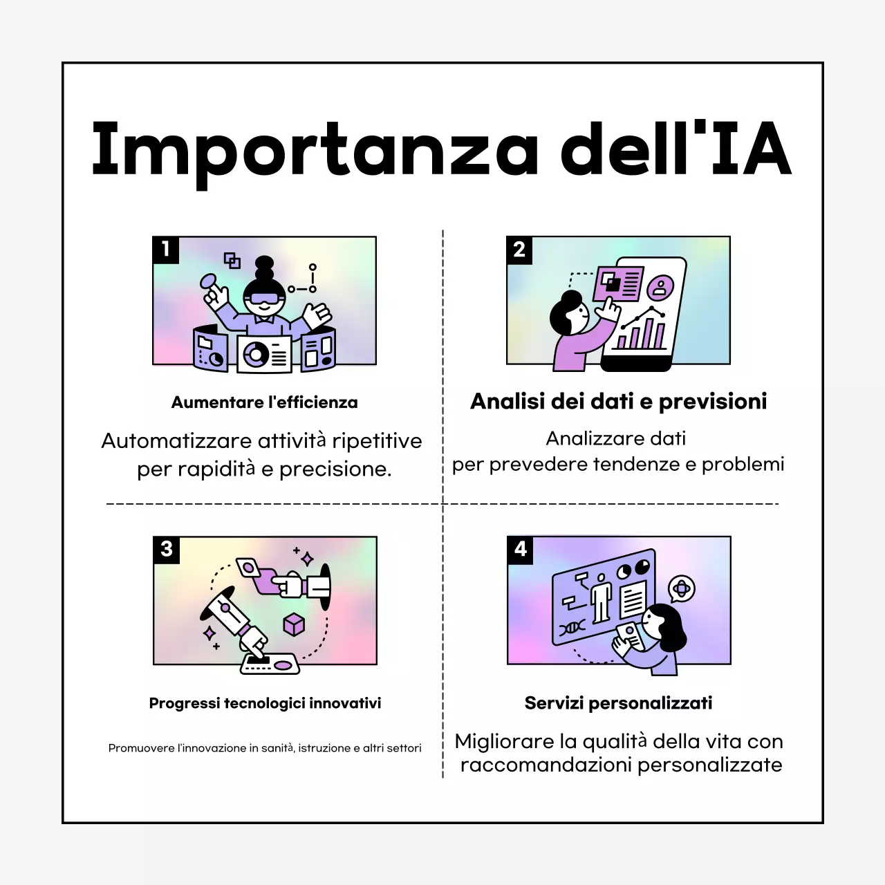 A proposito dell'AI moderna e color malva