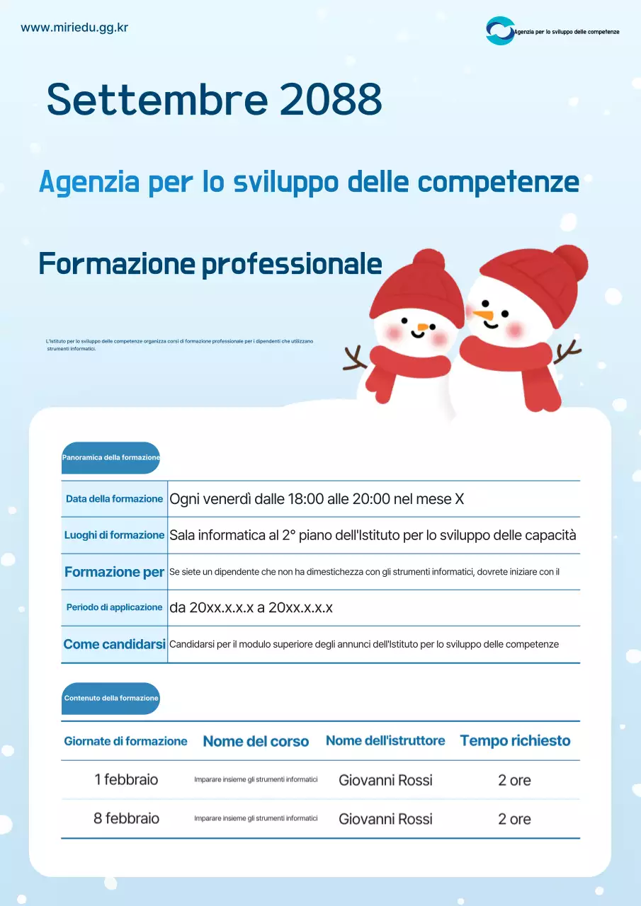 Azzurro Guida semplice all'allenamento