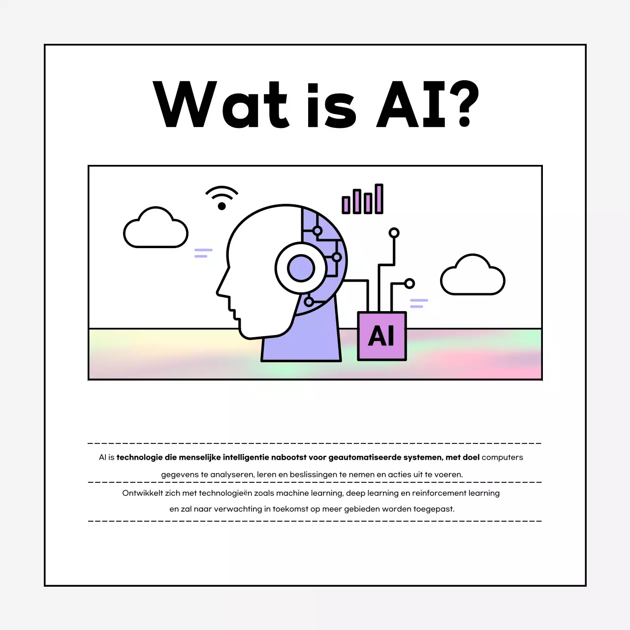 Over de mauve, moderne AI