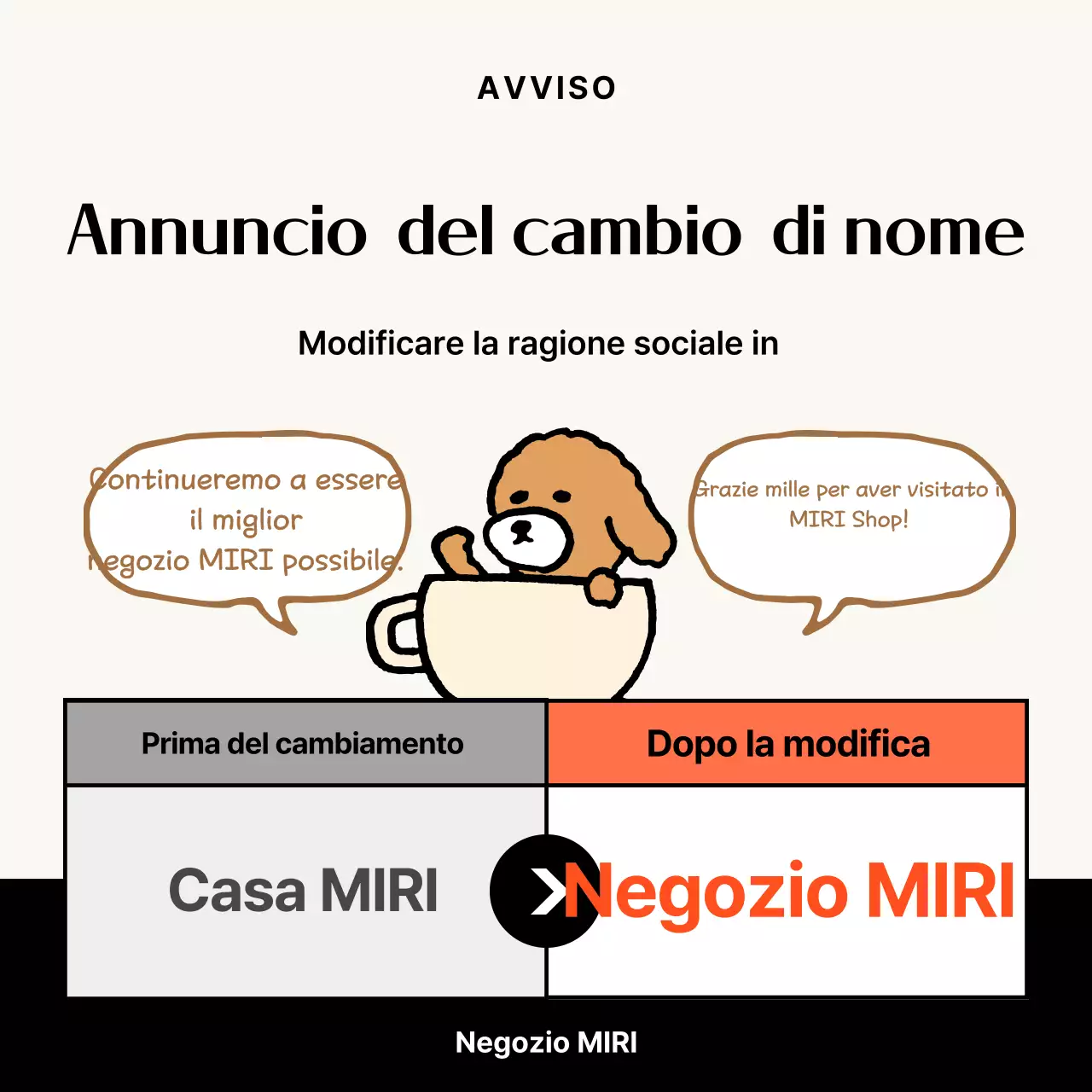 Come cambiare la ragione sociale di Beige Simple