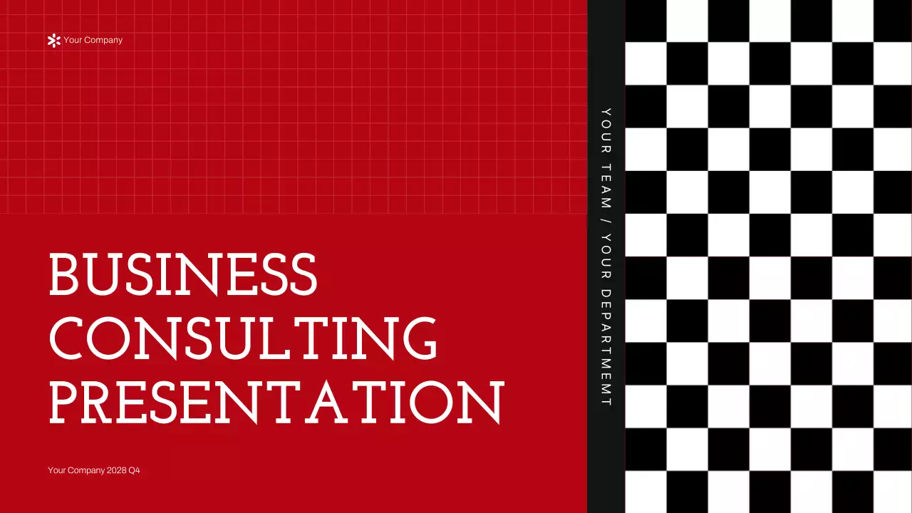 Red Modern Business Consulting Presentation