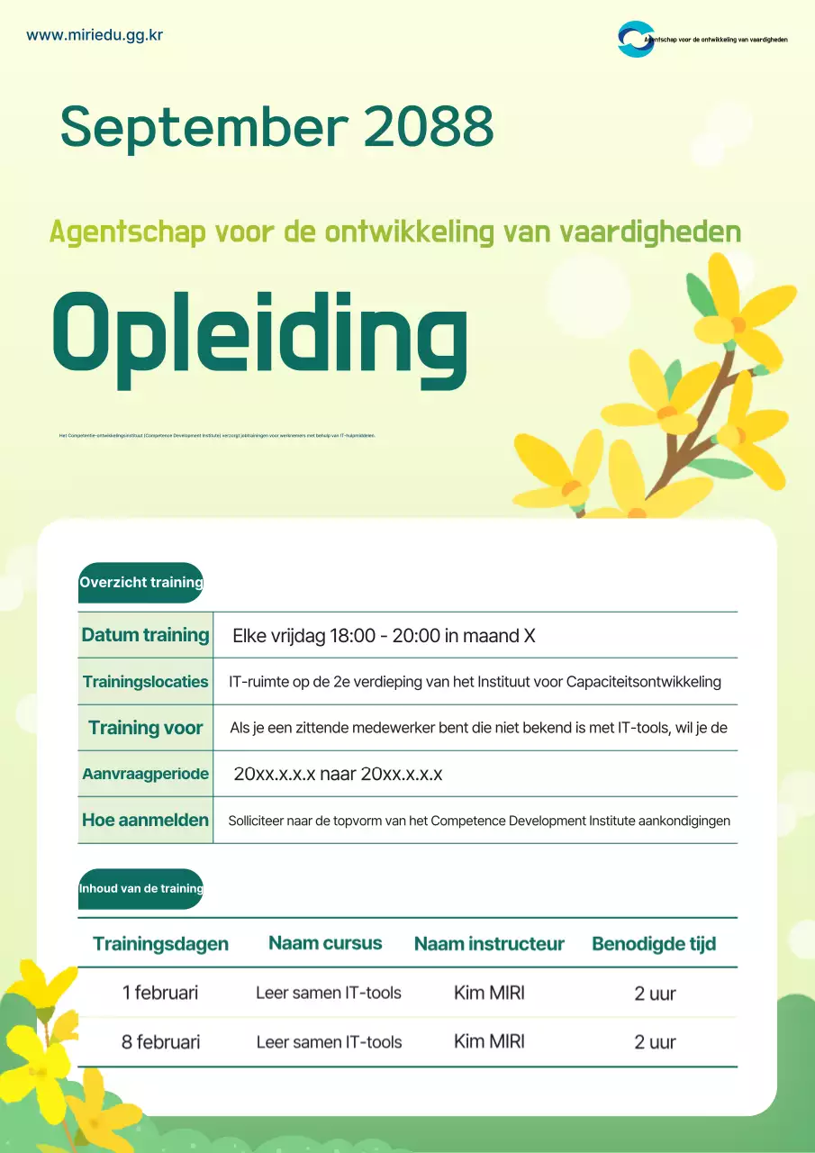 Jaarlijkse schoonmaak training roundup