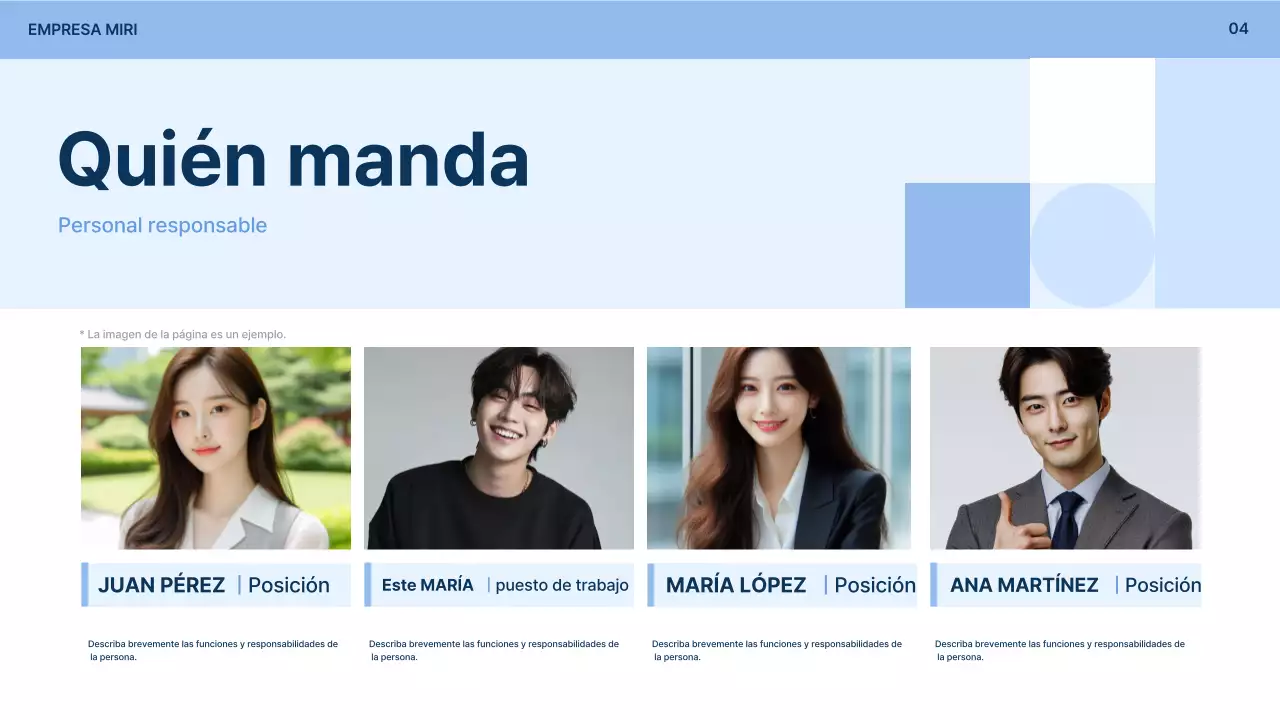 Descripción del formulario simple de solicitud de participación empresarial azul claro