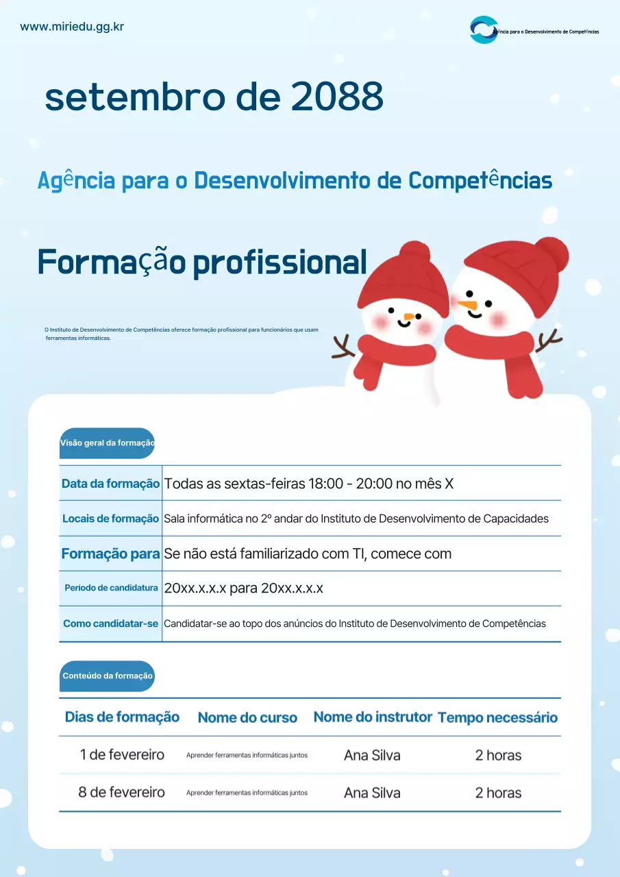 Guia de treino simples azul claro