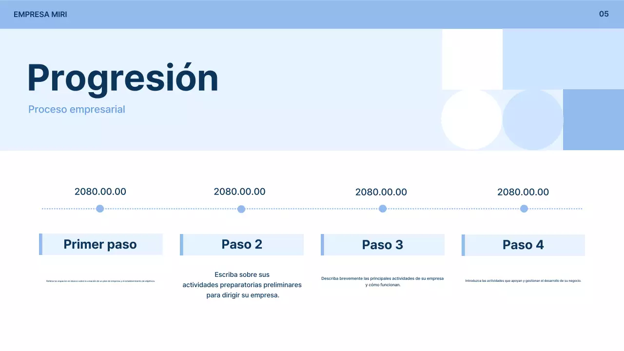 Descripción del formulario simple de solicitud de participación empresarial azul claro