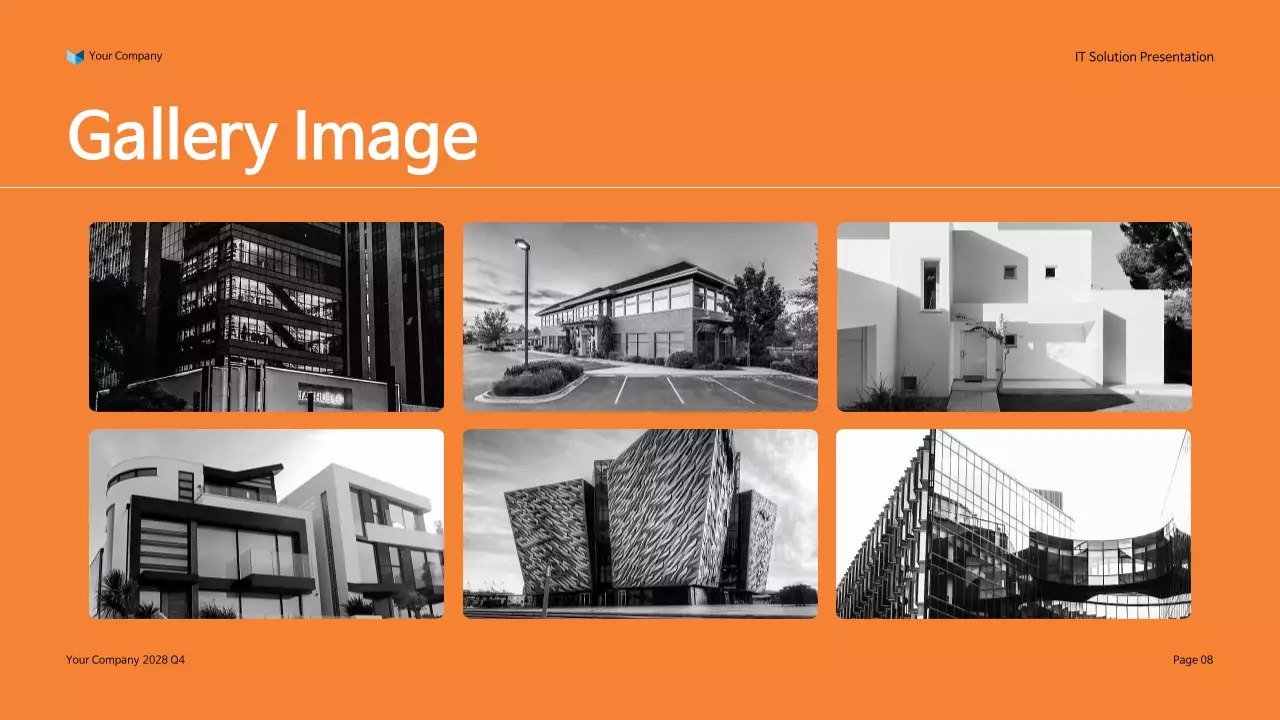 Orange Modern IT Solution Presentation