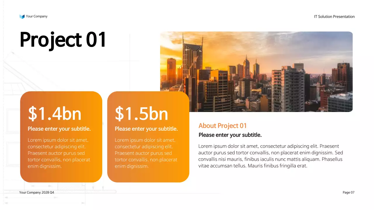 Orange Modern IT Solution Presentation