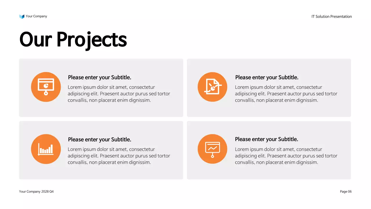 Orange Modern IT Solution Presentation