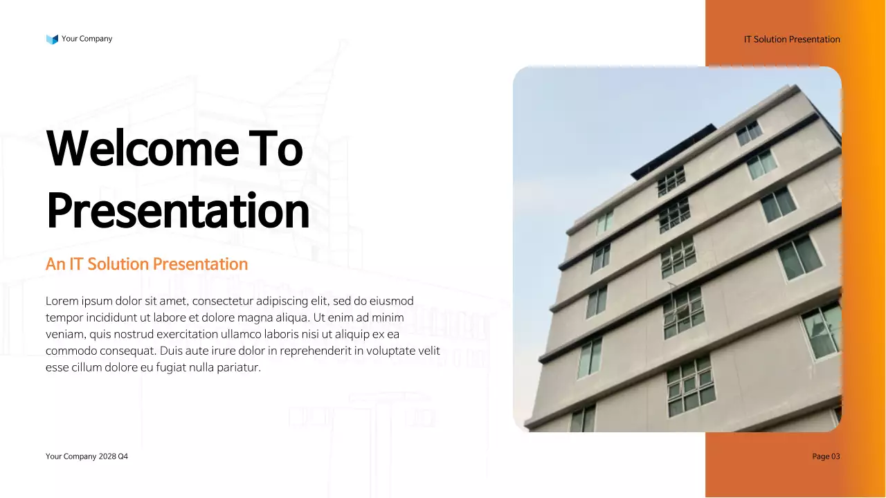 Orange Modern IT Solution Presentation