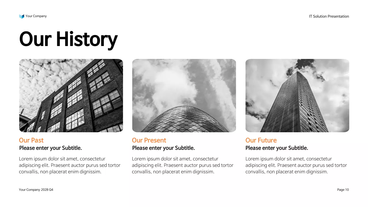 Orange Modern IT Solution Presentation