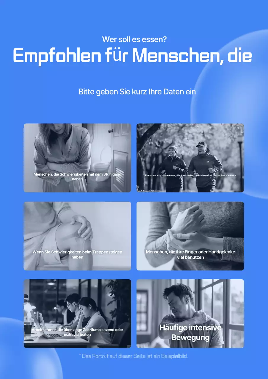 Förderung von blauen modernen Gesundheitsprodukten