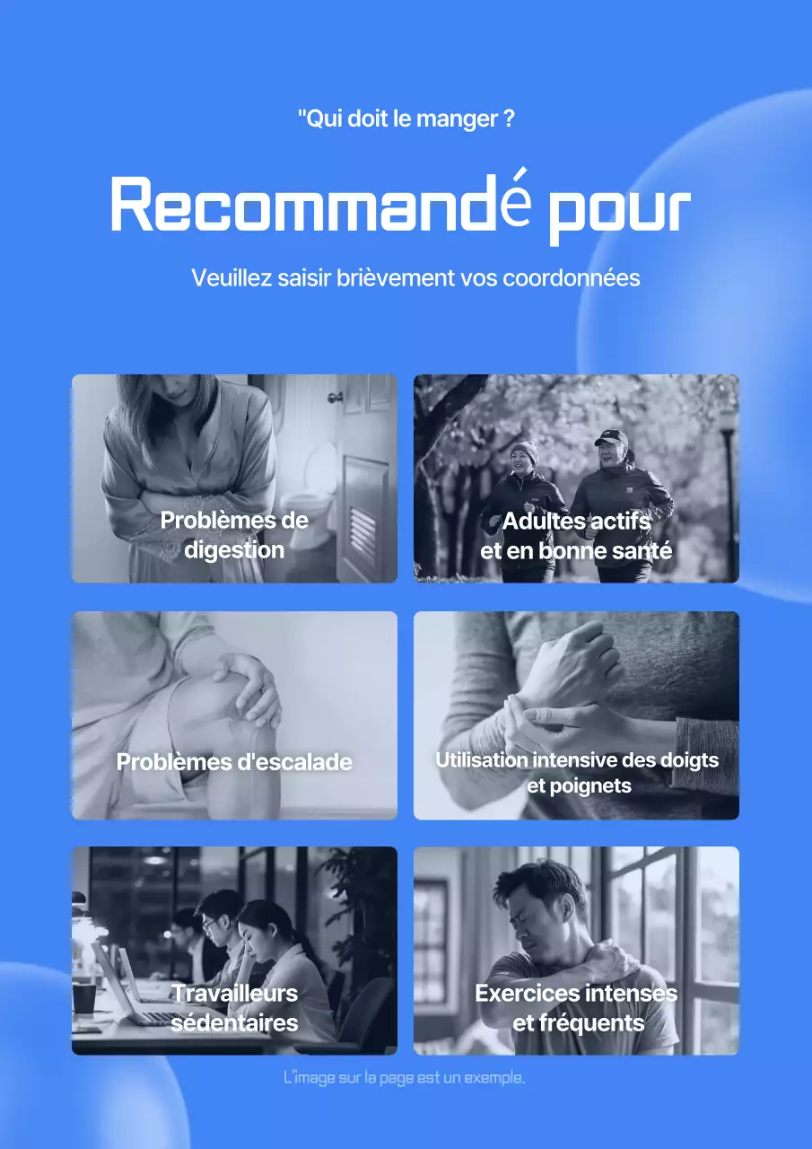 Promouvoir les produits de santé modernes bleus