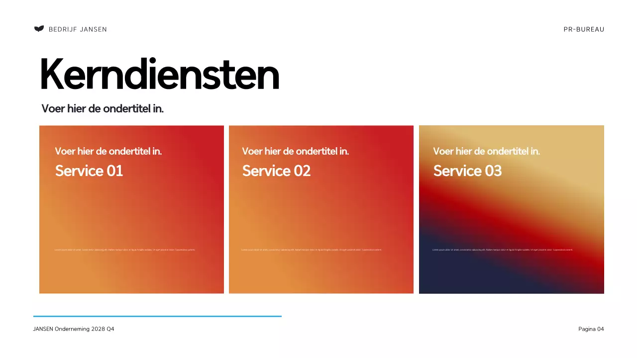 Zwart en Oranje Modern Public Relations Bureau Presentatie