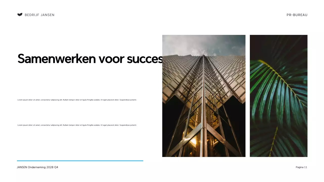 Zwart en Oranje Modern Public Relations Bureau Presentatie