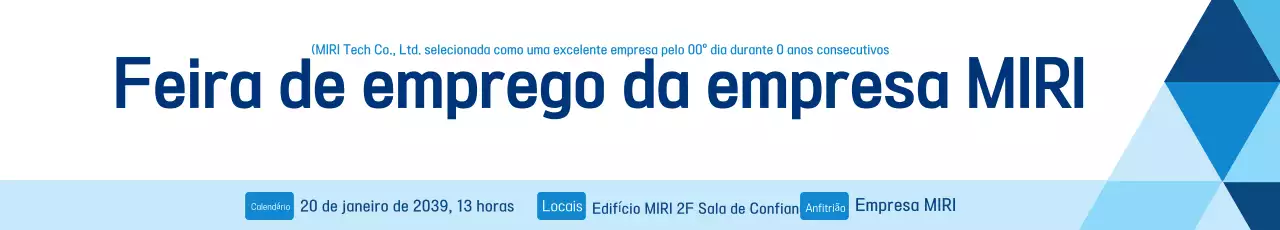Sobre a Feira de Emprego Blue Simple
