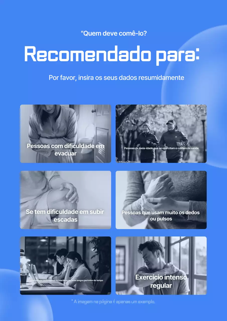 Promover produtos de saúde modernos azuis