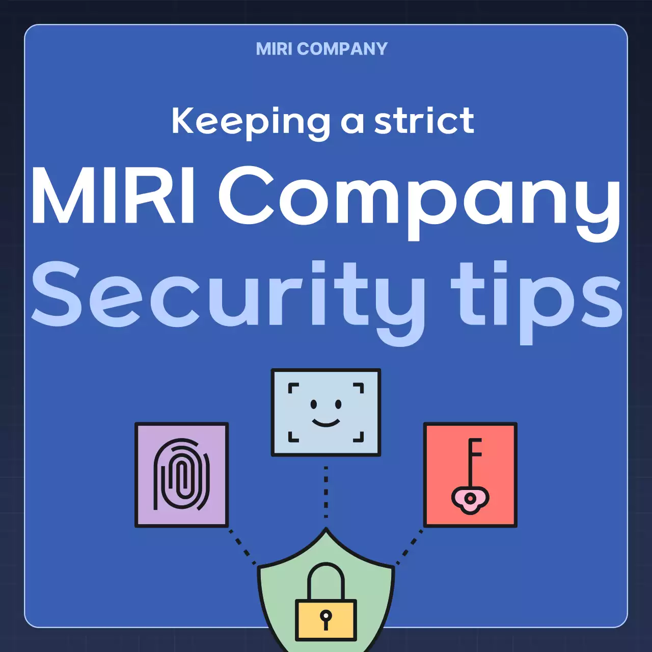 Blue Modern Security Safety Tips