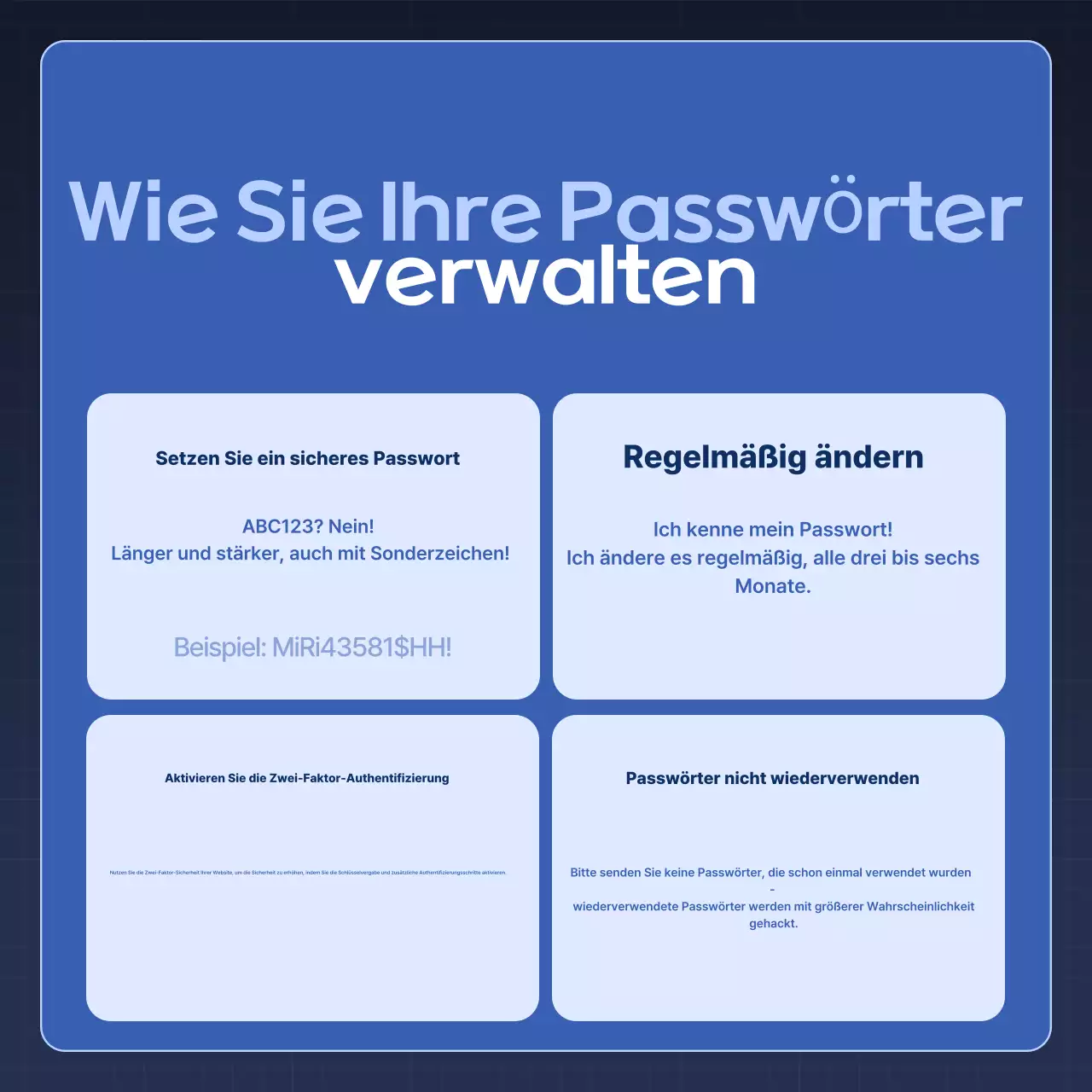 Blue Modern Security Sicherheitstipps