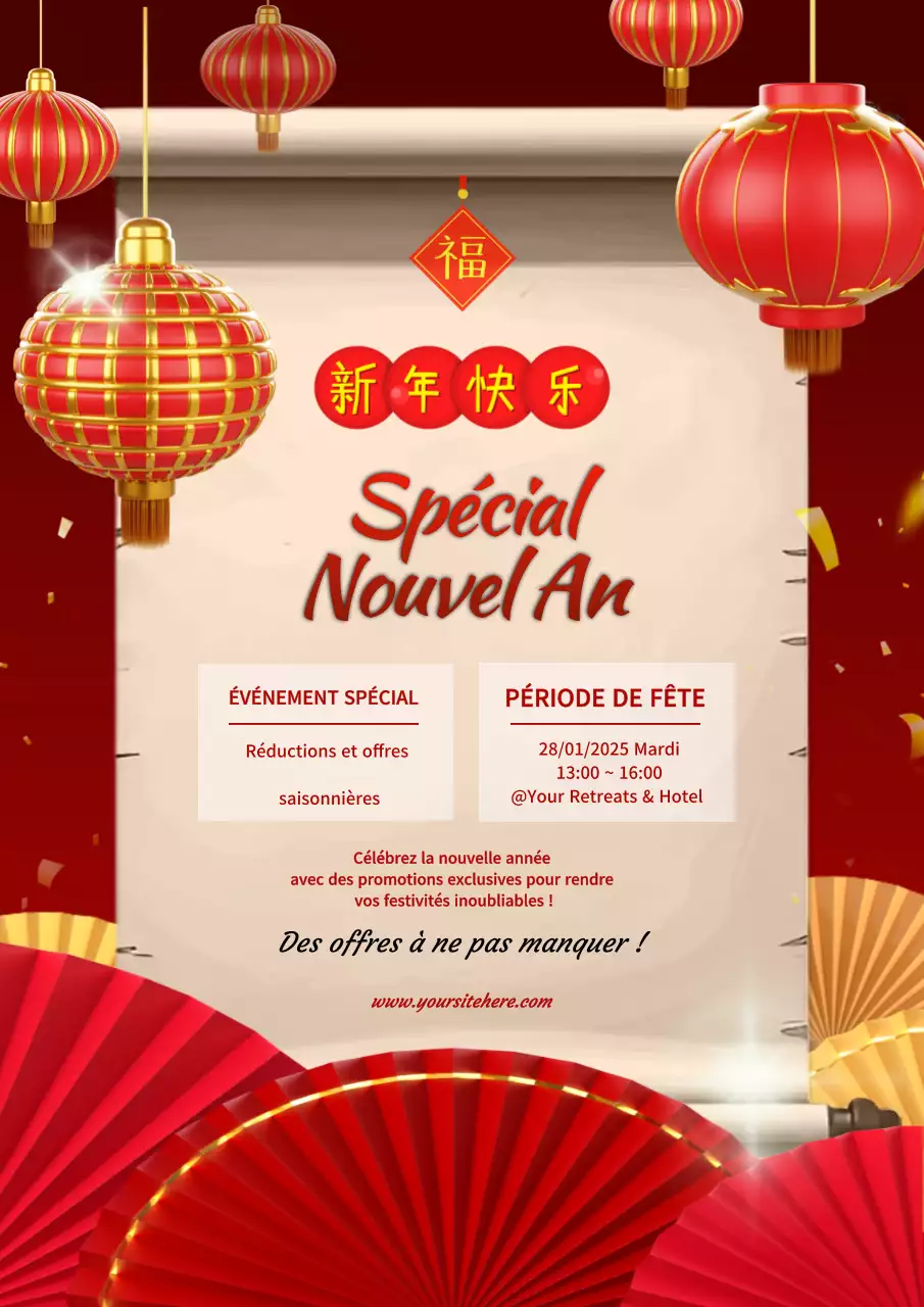 annonce du festival traditionnel rouge