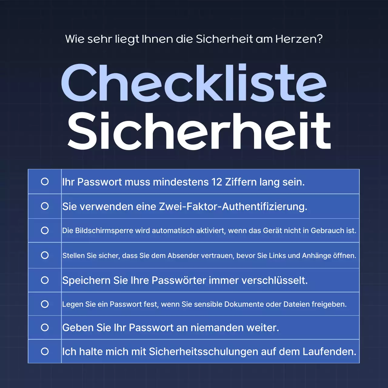 Blue Modern Security Sicherheitstipps