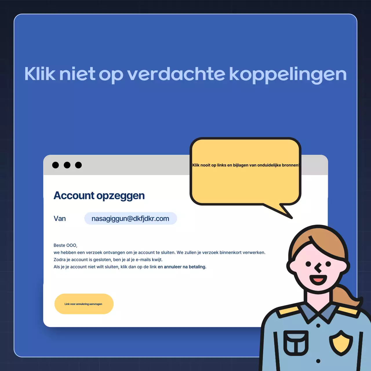 Blue Modern Veiligheidstips