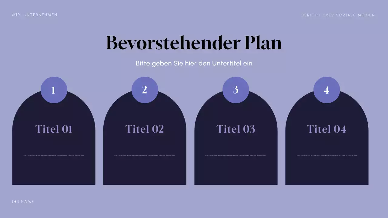 Lila Moderner Social Media Bericht