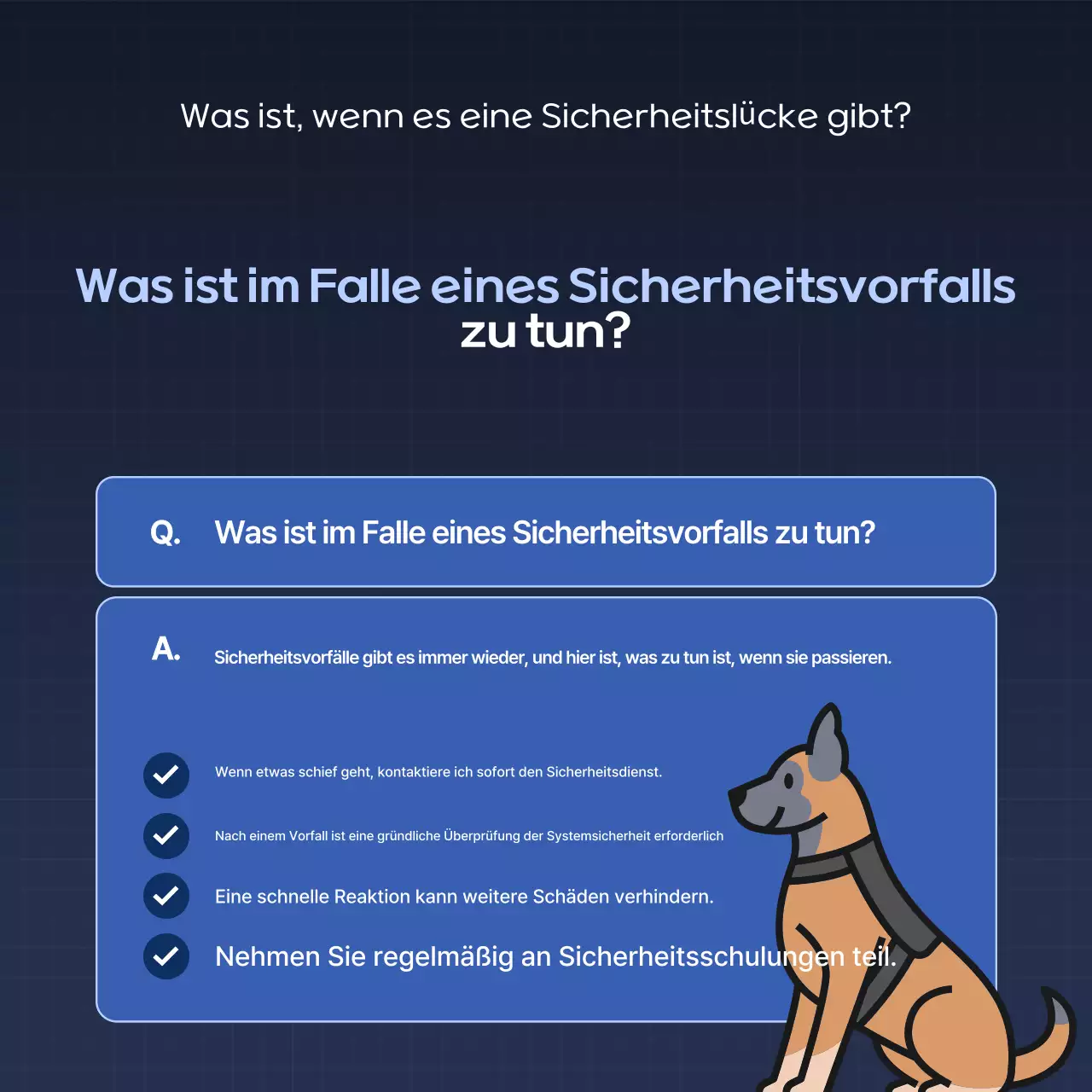 Blue Modern Security Sicherheitstipps