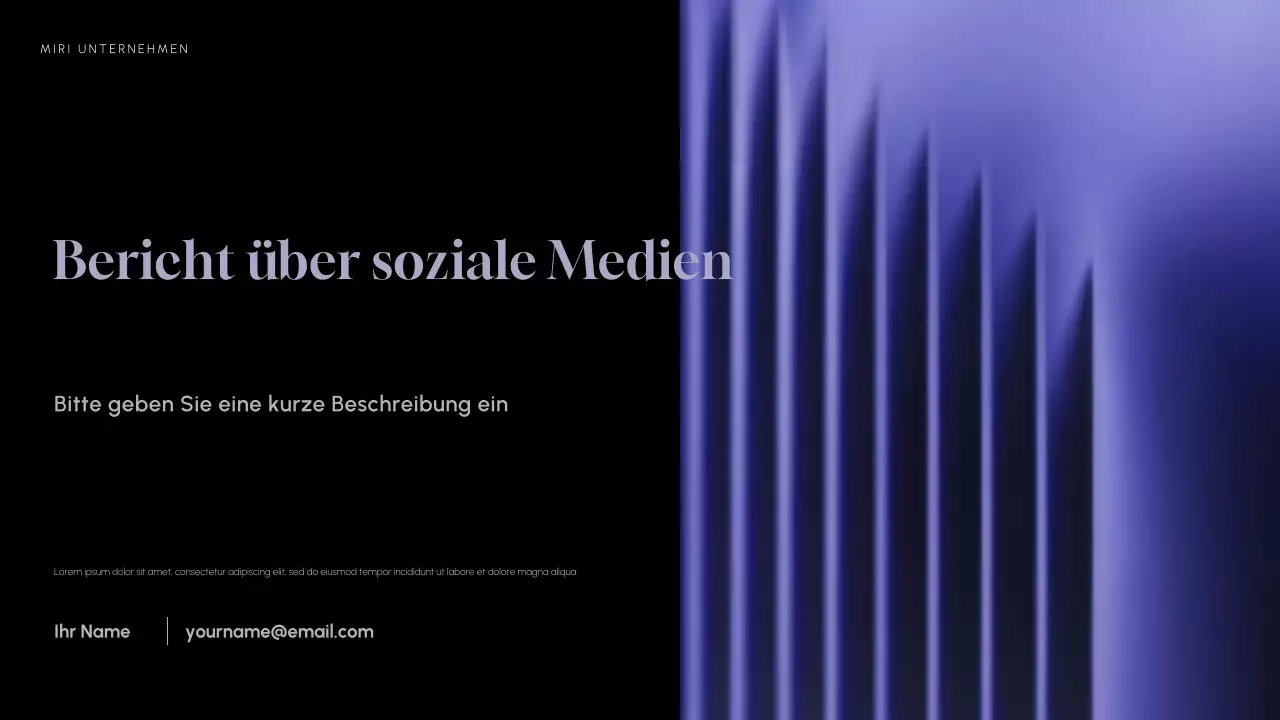 Lila Moderner Social Media Bericht