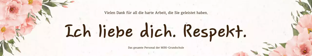 Beige Elegantes Dankeschön