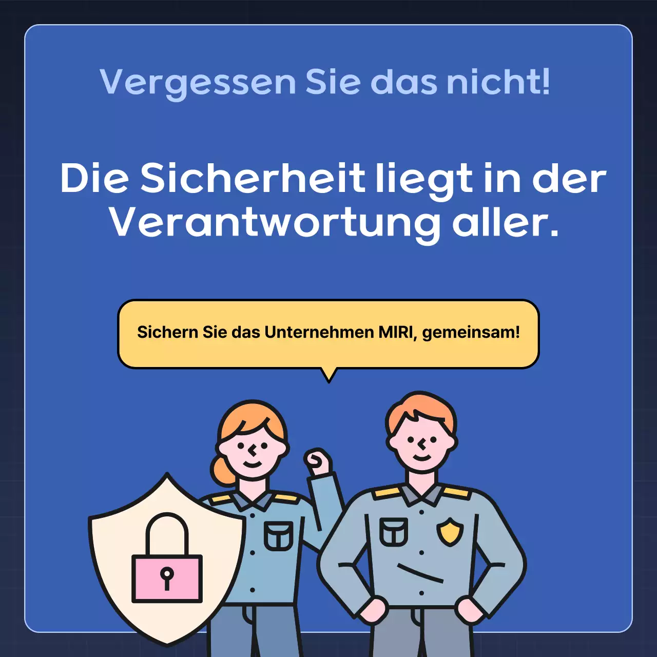 Blue Modern Security Sicherheitstipps