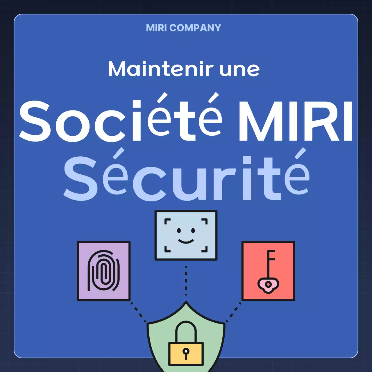 Blue Modern Security Conseils de sécurité