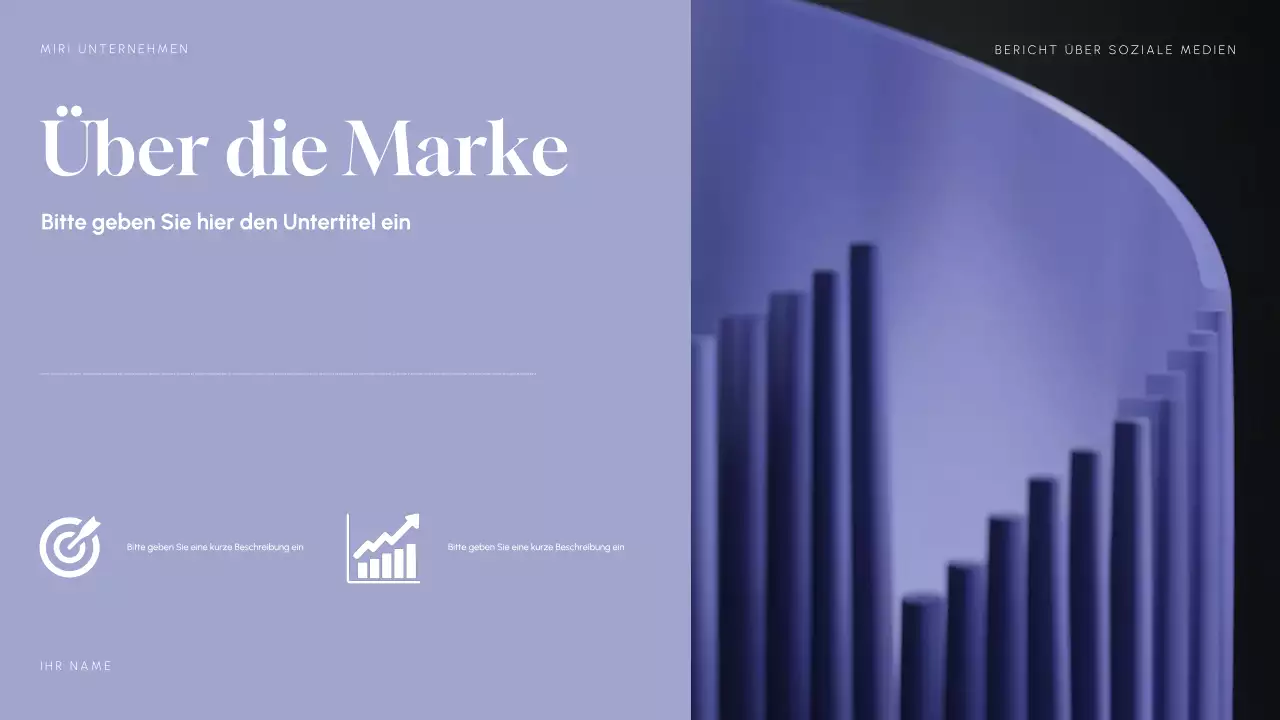 Lila Moderner Social Media Bericht