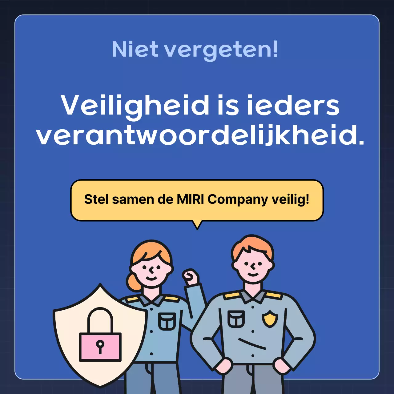 Blue Modern Veiligheidstips