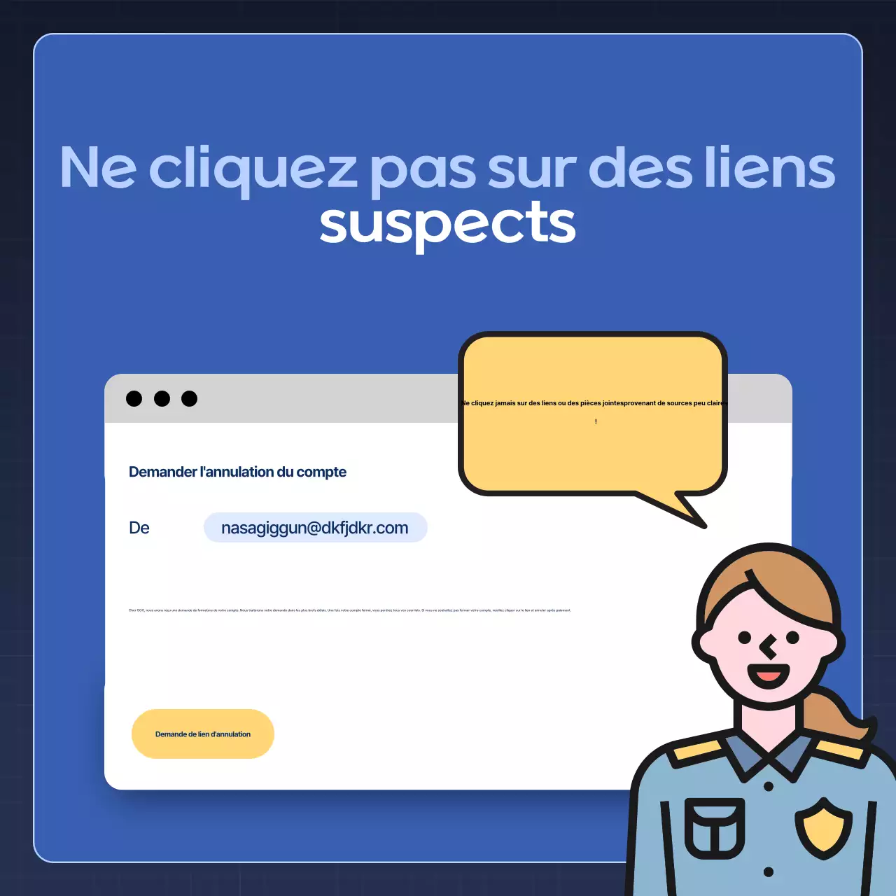 Blue Modern Security Conseils de sécurité