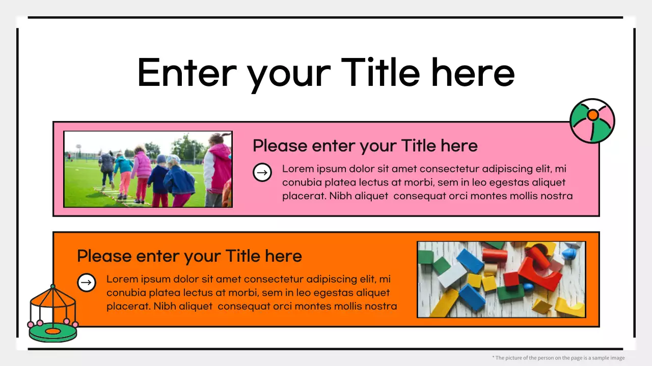 Pink Creative Playful Children Room Interior Renovation Presentation