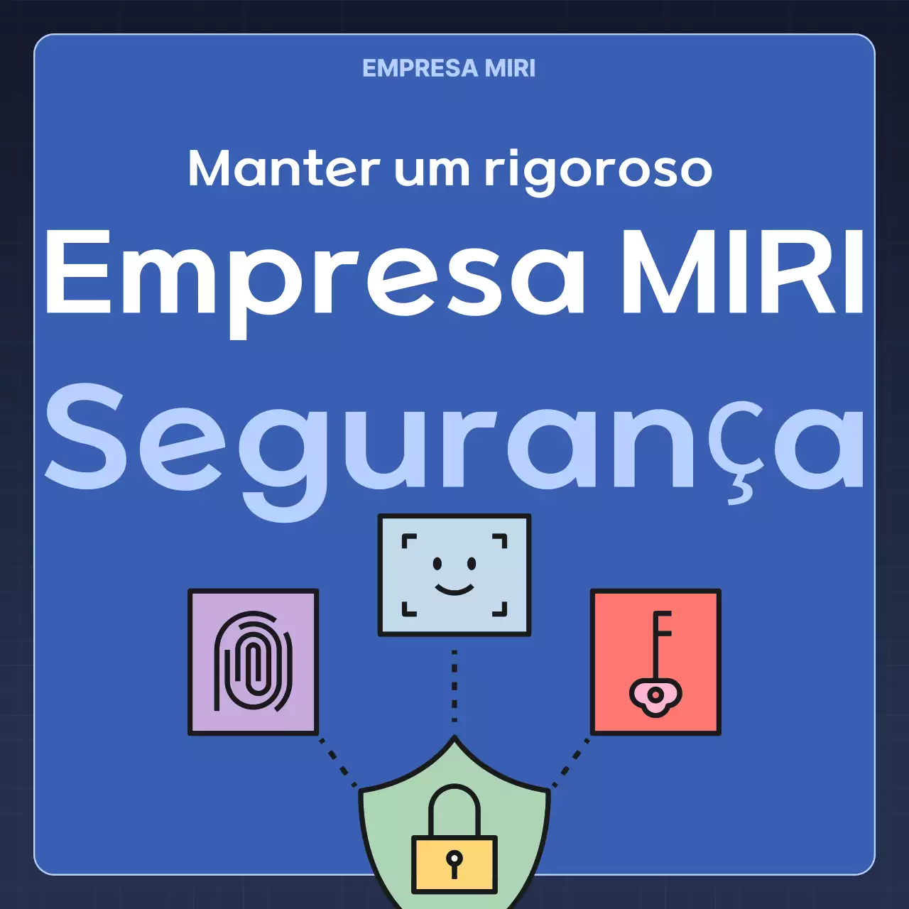 Blue Modern Security Dicas de segurança