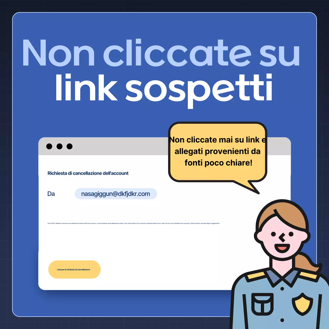 Consigli per la sicurezza Blue Modern Security