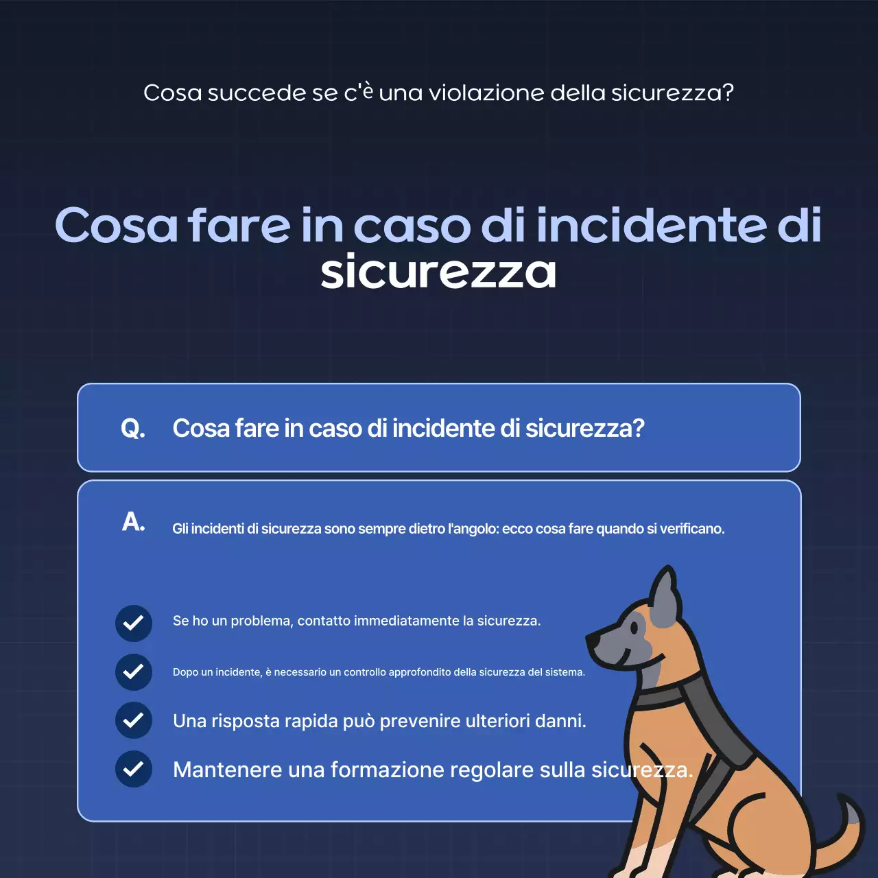 Consigli per la sicurezza Blue Modern Security